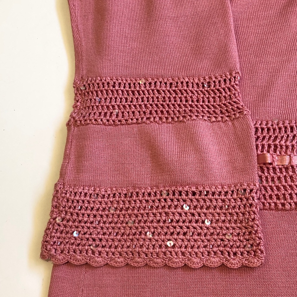 The Look by Randolph Duke Pink Silk & Cotton Tunic Sweater Medium - EC 
No Flaws - Picture 5 of 9